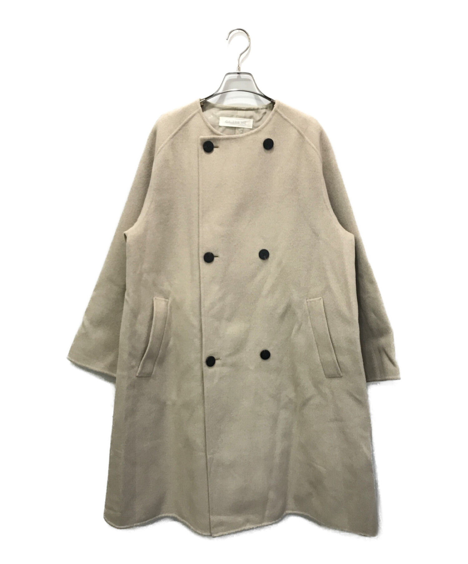 美品】GALERIE VIE ウールダブルフェイス ショートトレンチコート