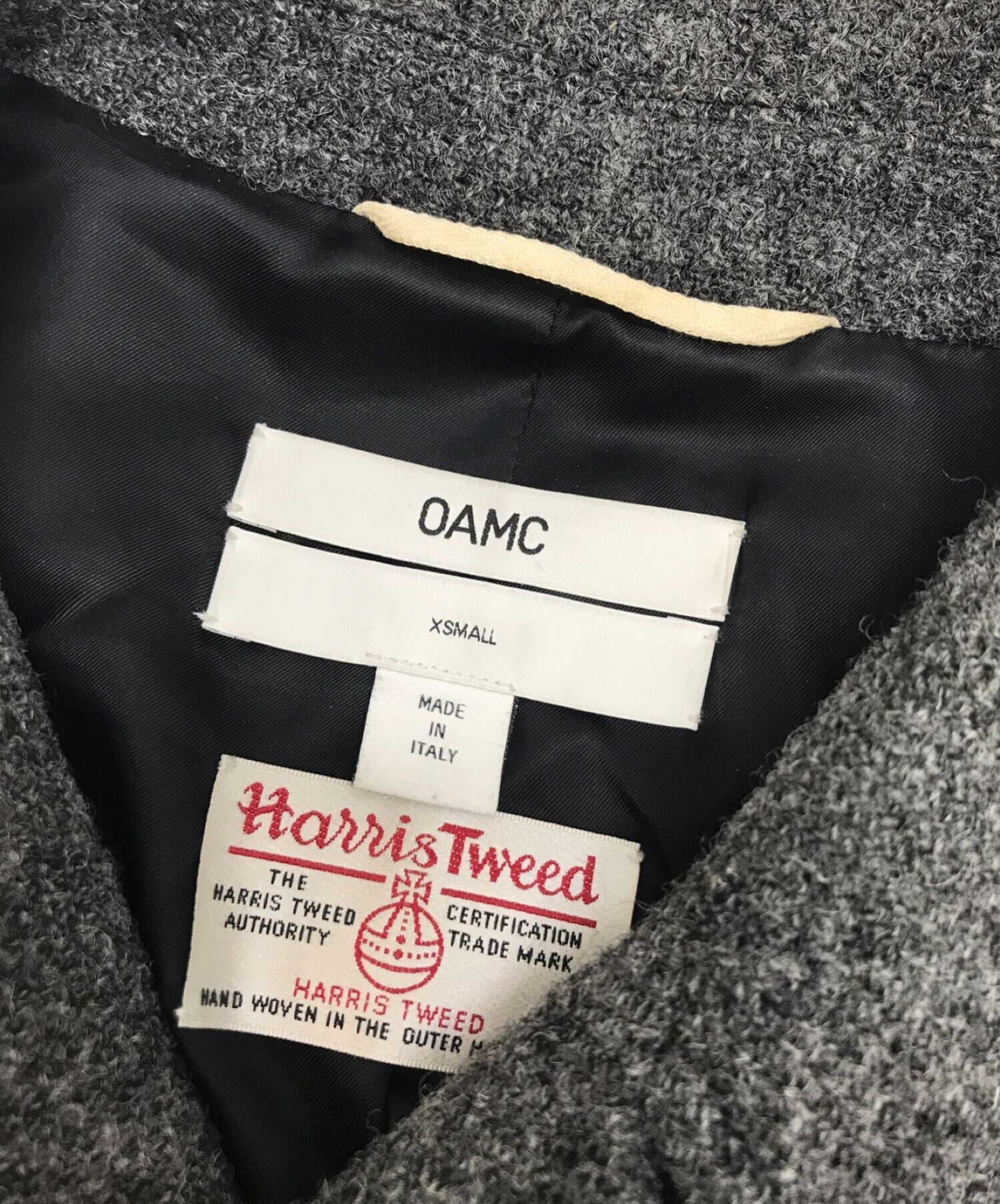 OAMC ×HARRIS TWEED CollarlessCORT 最終値下げ OAMC × 2023年最新 