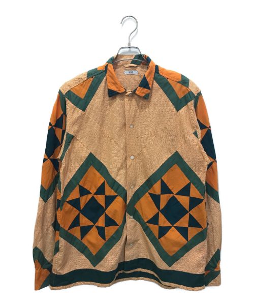 中古・古着通販】BODE (ボーディ) STAR QUILT LS SHIRT オレンジ 