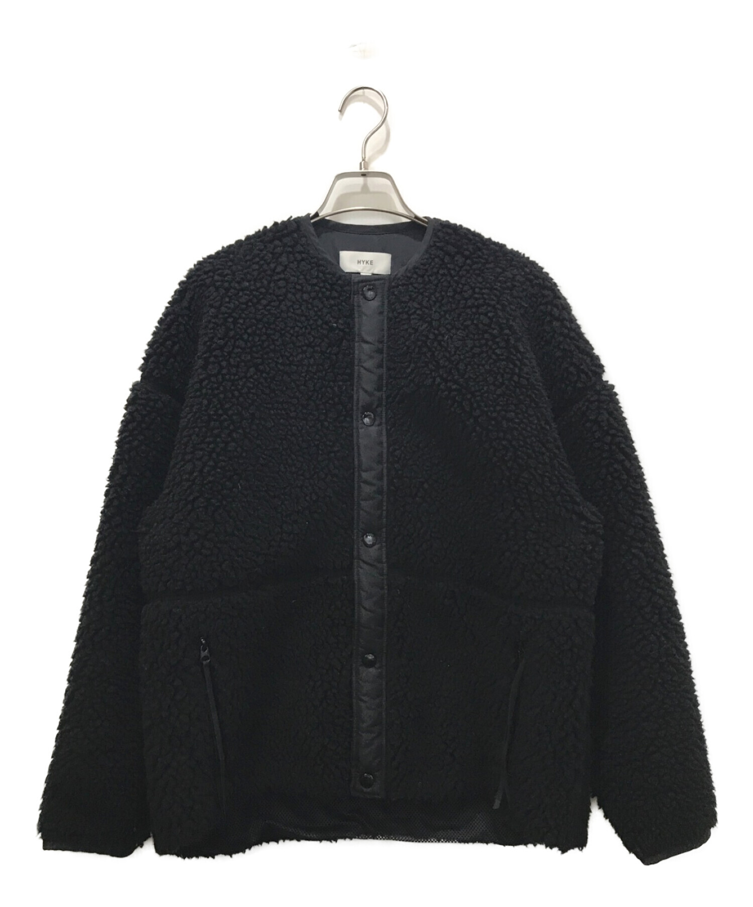 中古・古着通販】HYKE (ハイク) ボアジャケット ブラック サイズ:1 