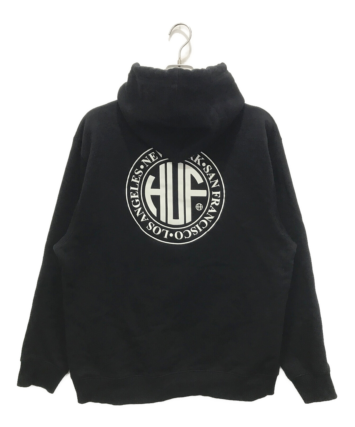 HUF ハフ パーカー XXL 黒 サークルロゴ HUF ハフ パーカー XXL 黒 サークルロゴ