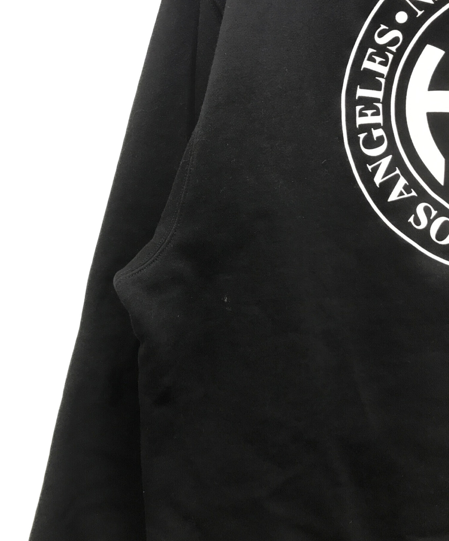 中古・古着通販】HUF (ハフ) サークルロゴパーカー ブラック サイズ 