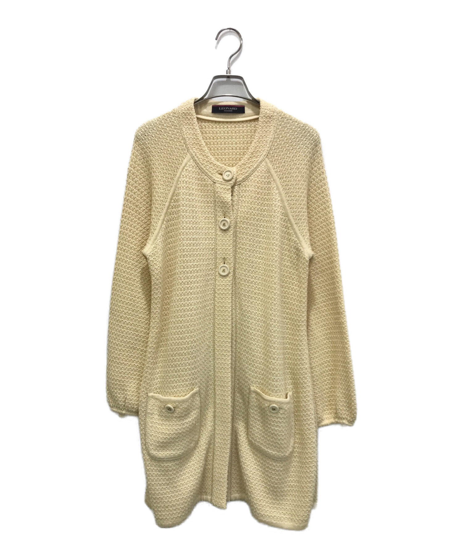 中古・古着通販】LEONARD (レオナール) シルク混 ロング ニット 