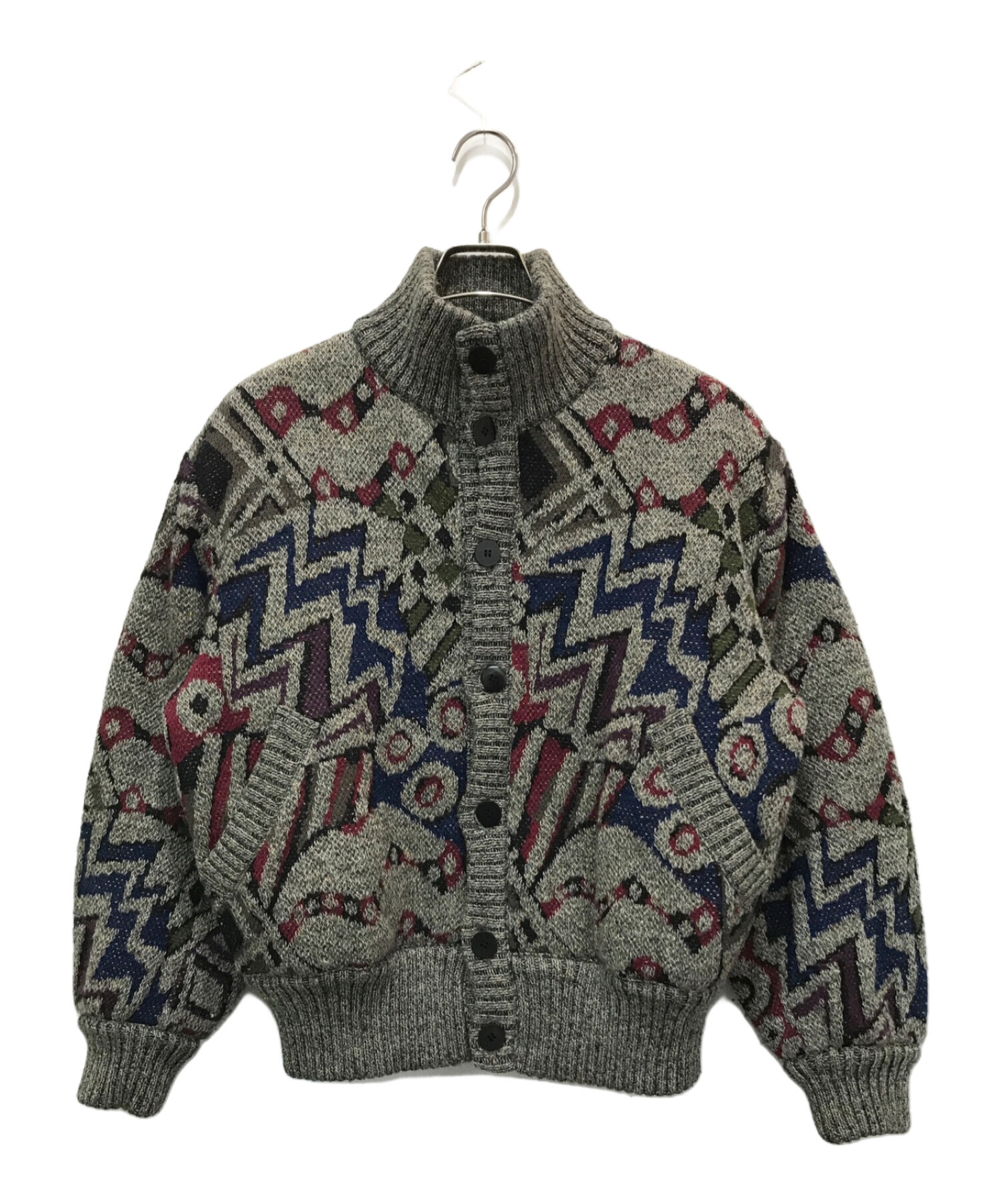 MISSONI ミッソーニ ニット ジャケット ブルゾン MISSONI ミッソーニブルゾンジャケットニットウールグレーL