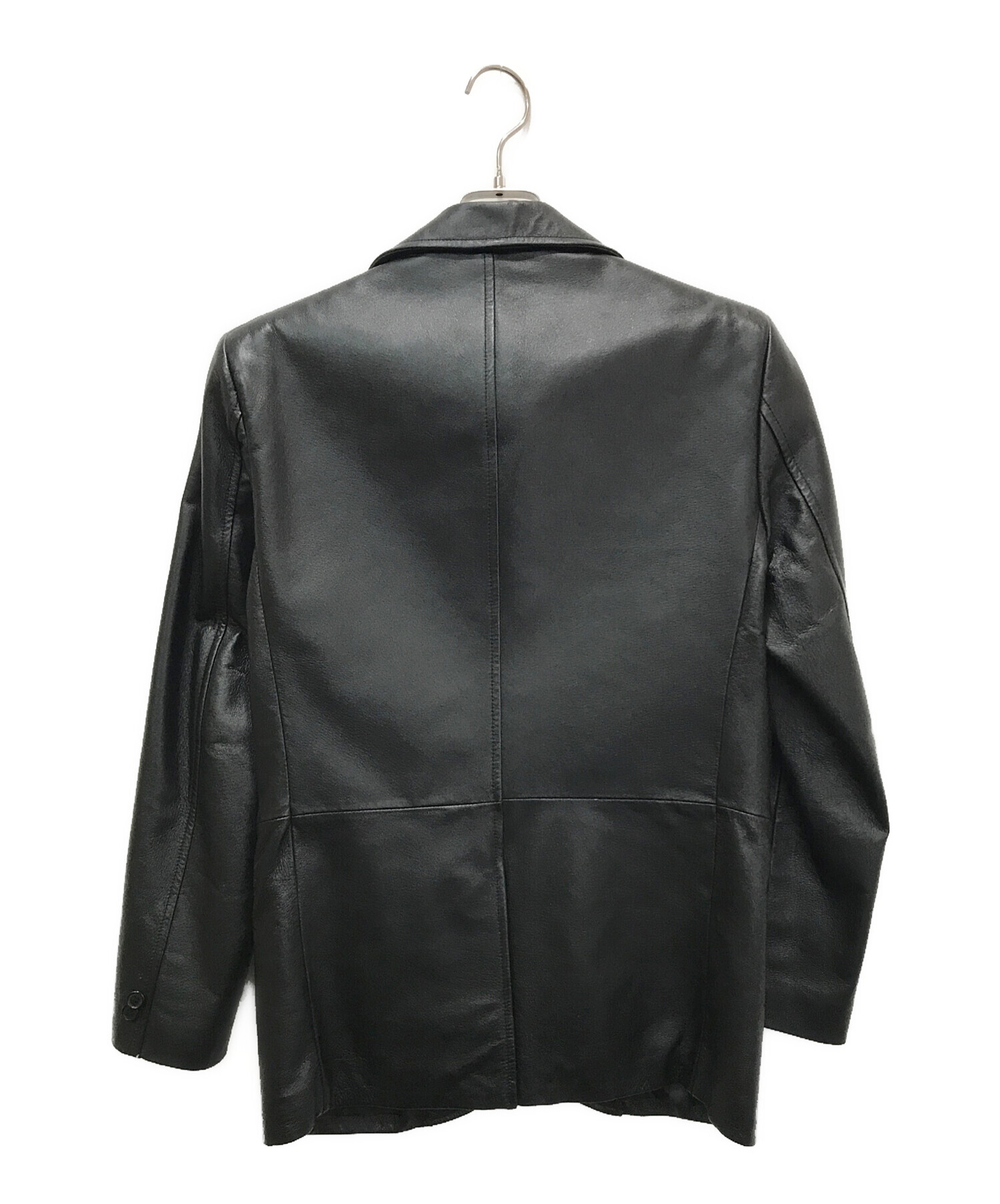 コムサイズム comme ca ism ラムレザー シングルライダース ブラック M