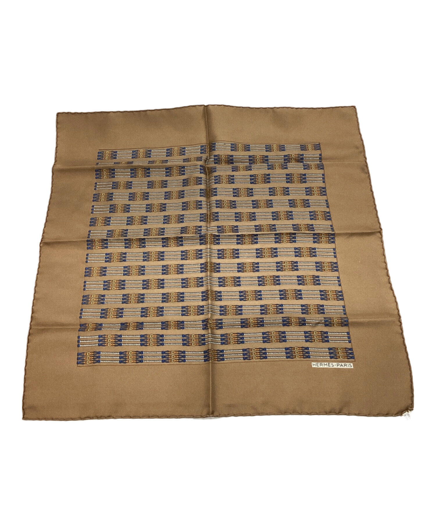 中古・古着通販】HERMES (エルメス) スカーフ ブラウン｜ブランド 