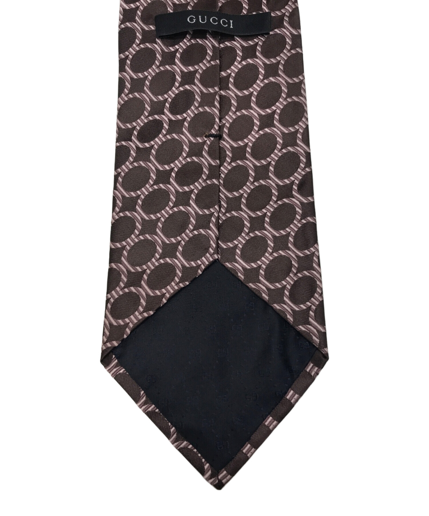 中古・古着通販】GUCCI (グッチ) ネクタイ ブラウン サイズ:不明（実寸 