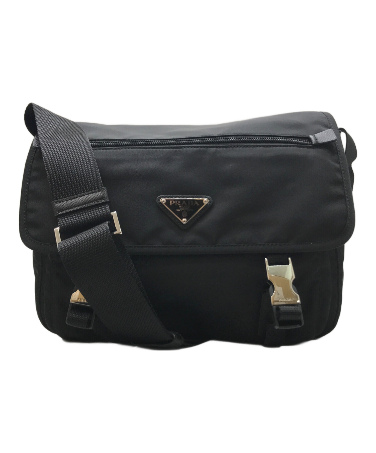 中古・古着通販】PRADA (プラダ) サフィアーノナイロンショルダー 