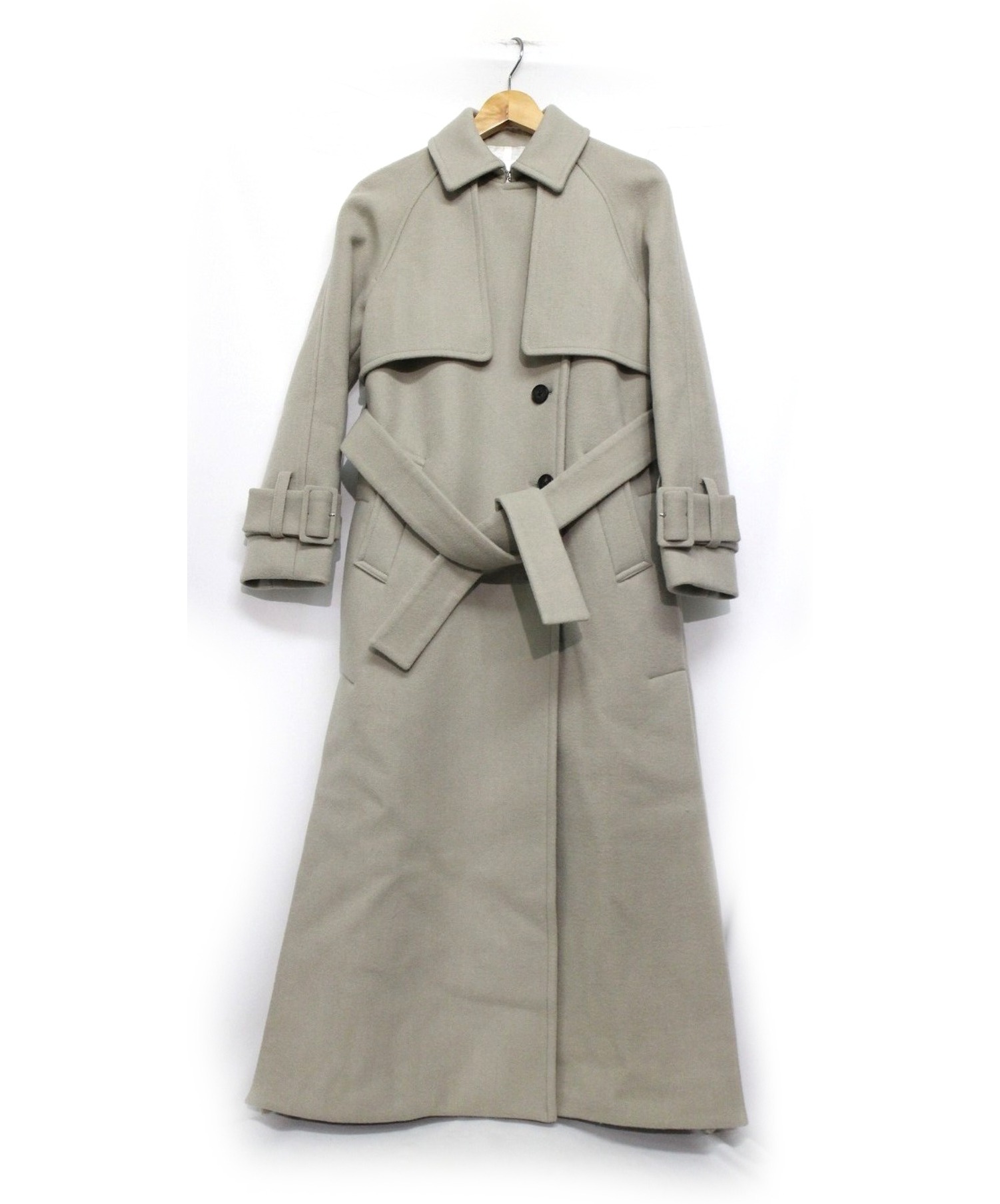 【CULLNI】 Wool Chino Layered Trench Coat
