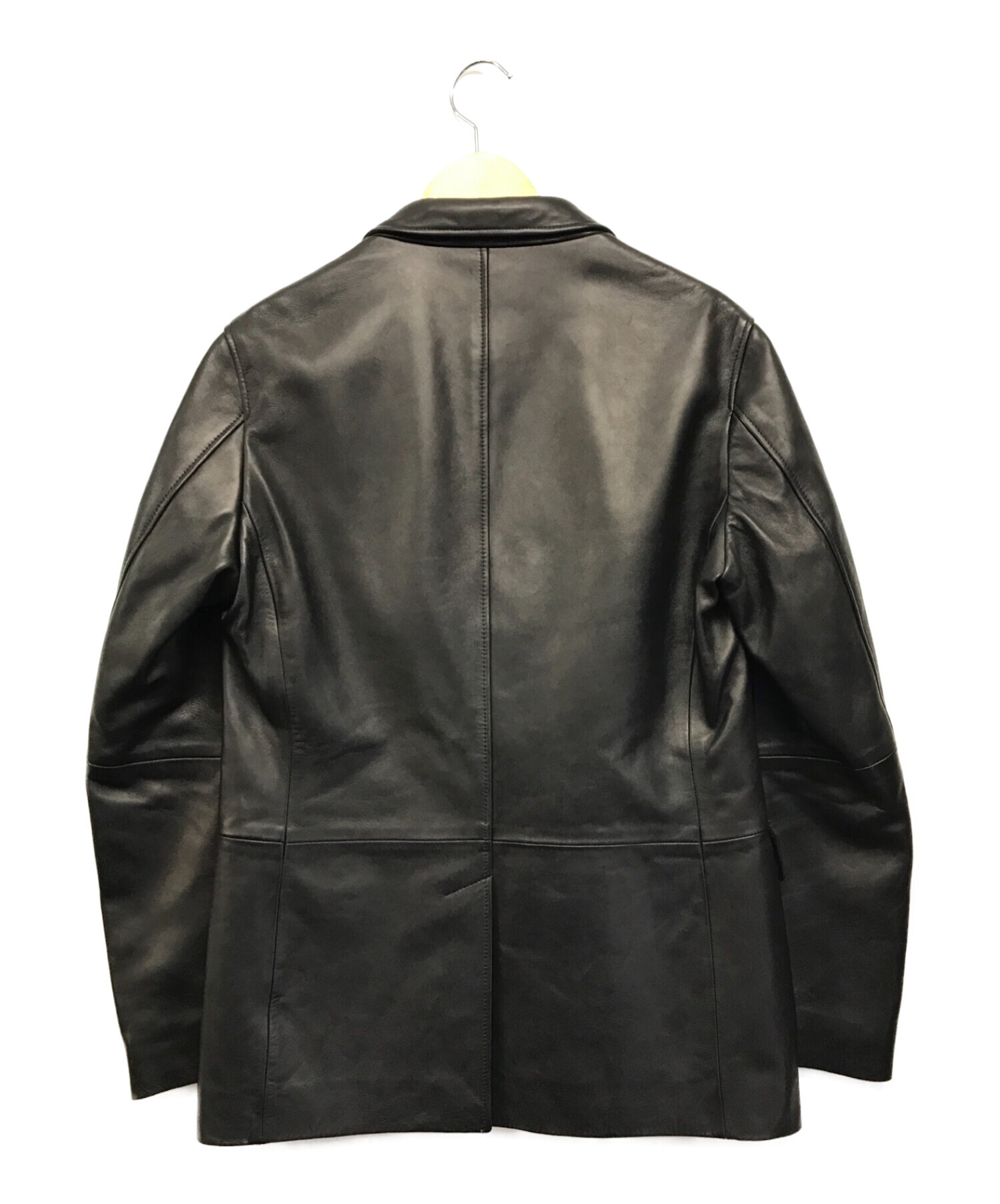 ck Calvin Klein (シーケーカルバンクライン) レザージャケット ブラック サイズ:38