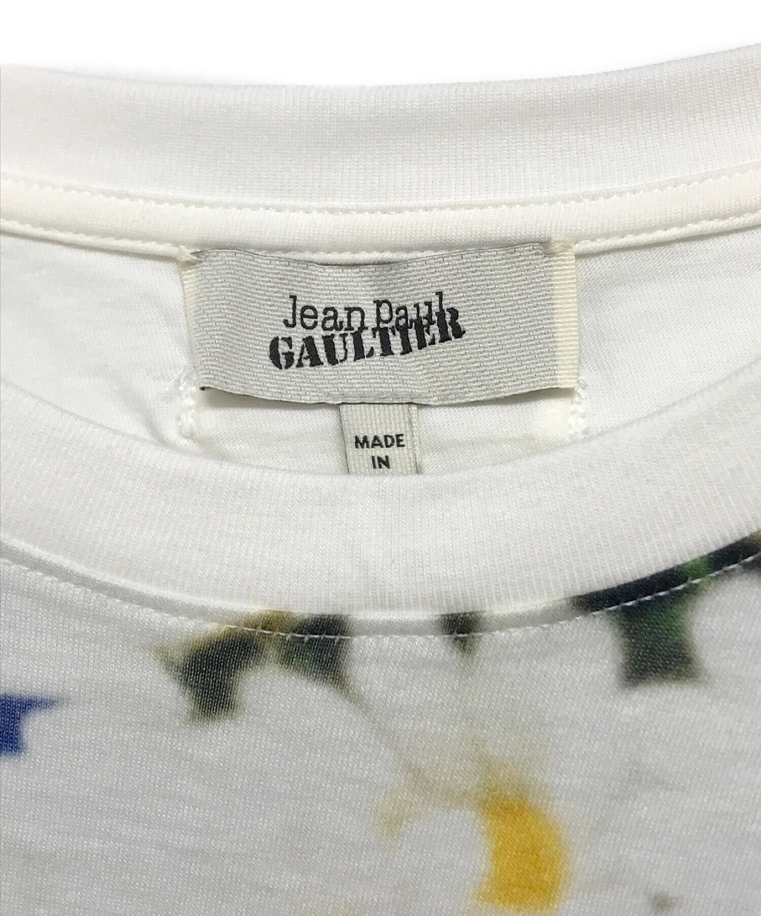 Jean Paul GAULTIER (ジャンポールゴルチエ) プリントTシャツ ホワイト サイズ:SIZE M