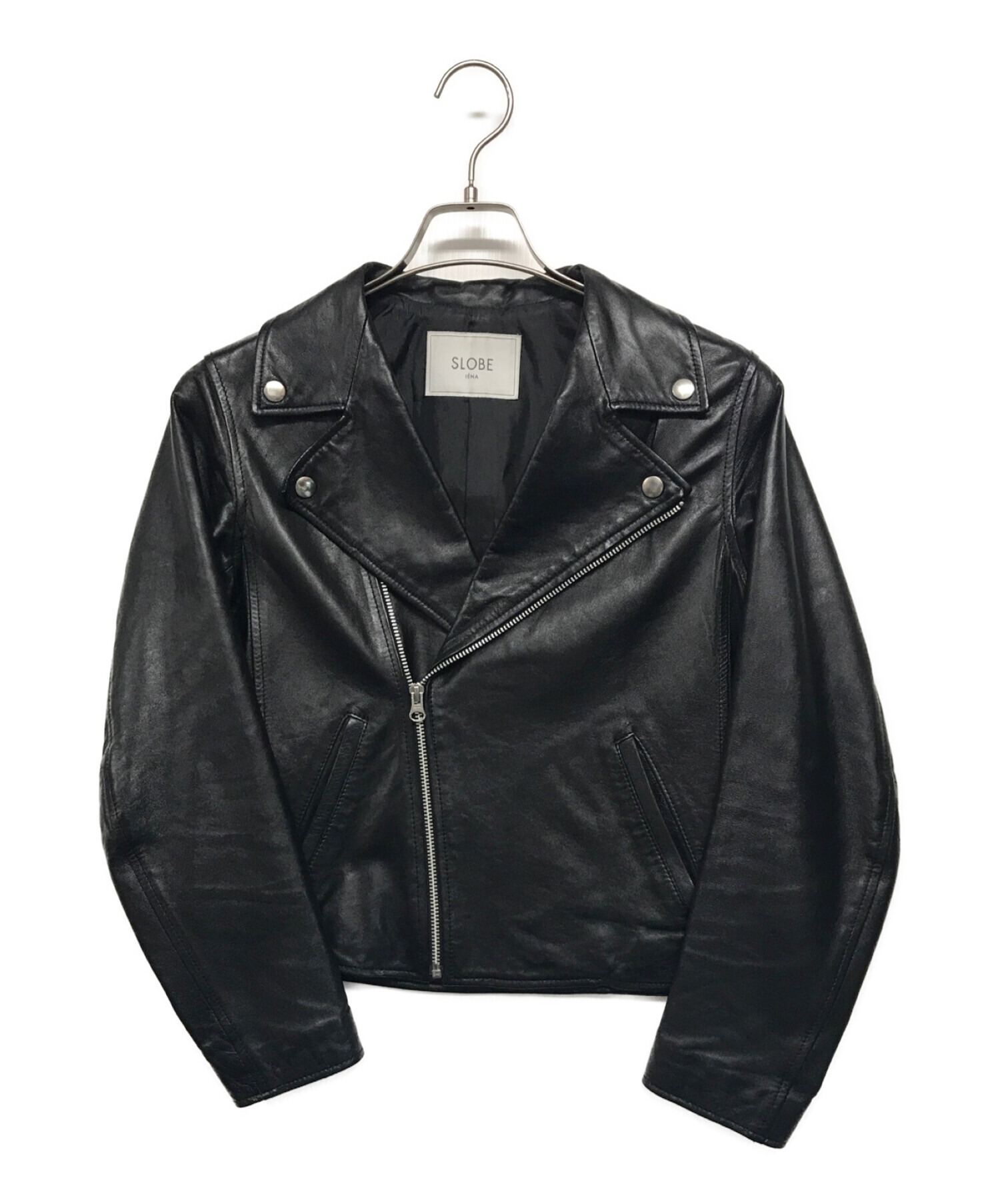 SLOBE IENA (スローブ イエナ) ライダースジャケット ブラック サイズ:SIZE 38
