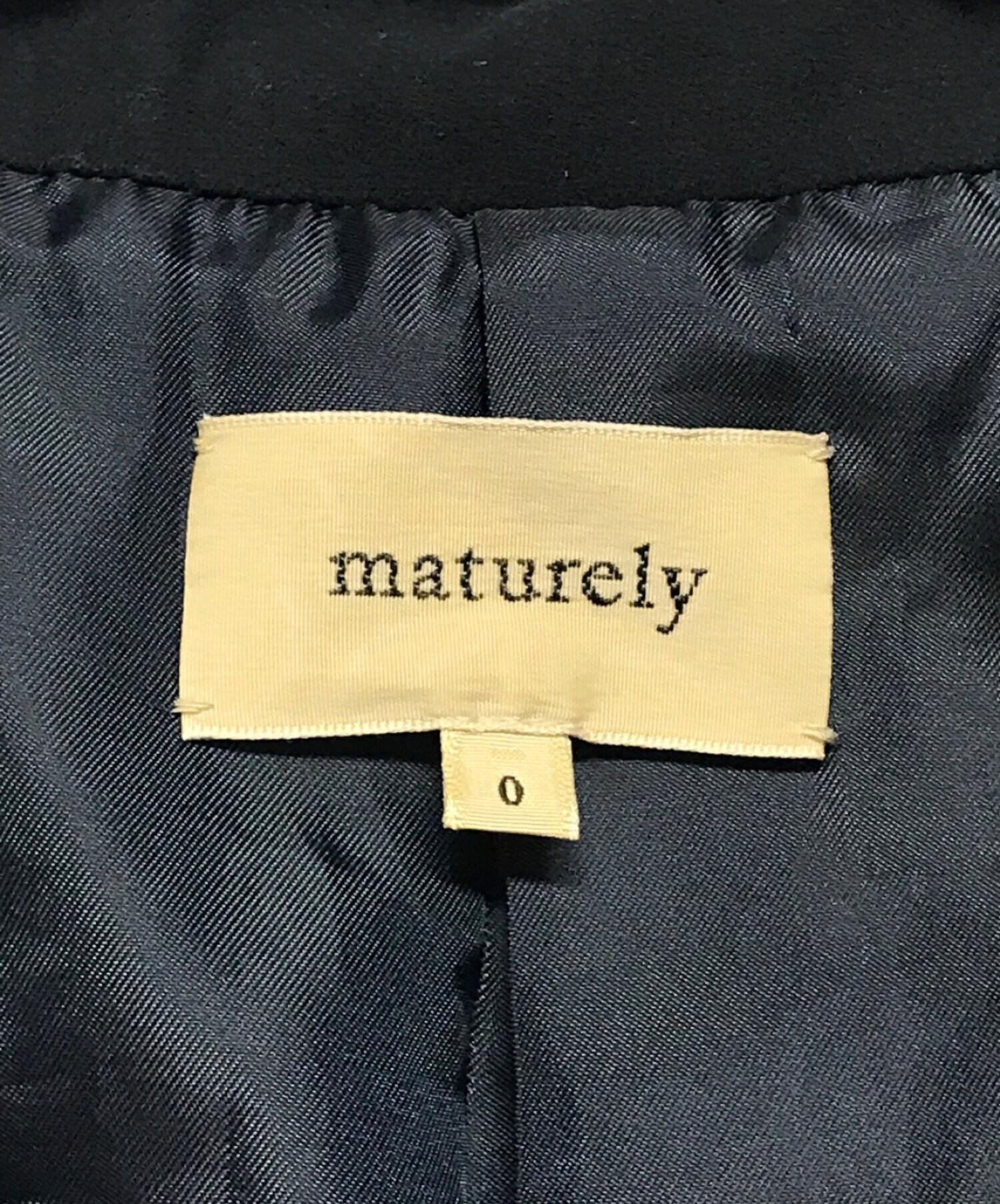 maturely (マチュアリー) Coverall Jacket ネイビー サイズ:SIZE 0
