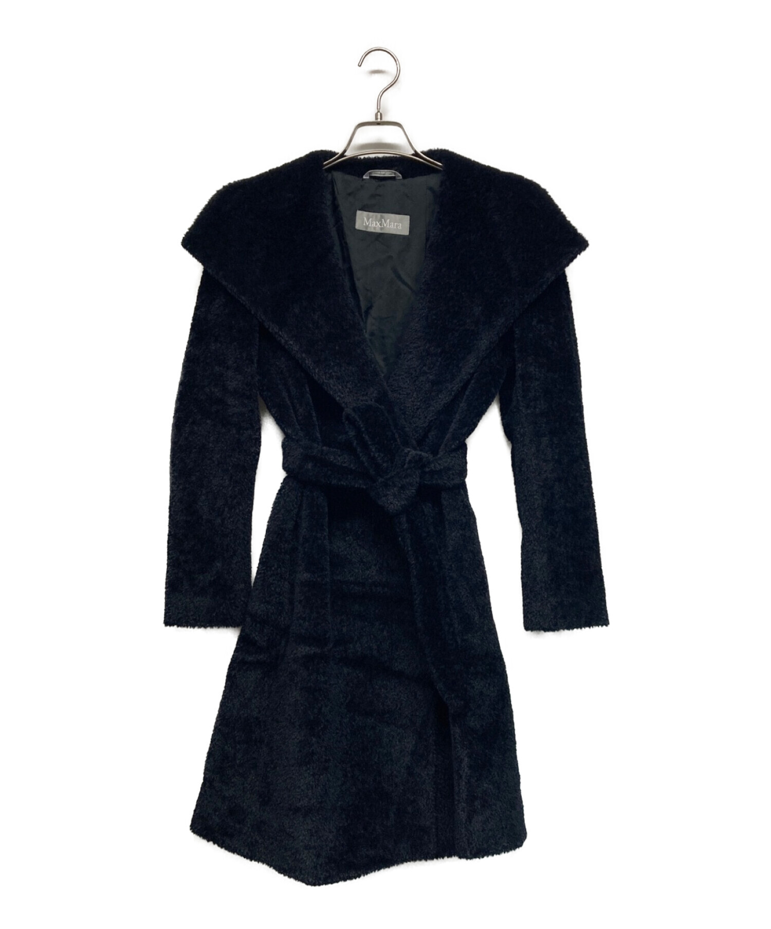 中古・古着通販】MaxMara (マックスマーラ) アルパカ混コート ブラック 