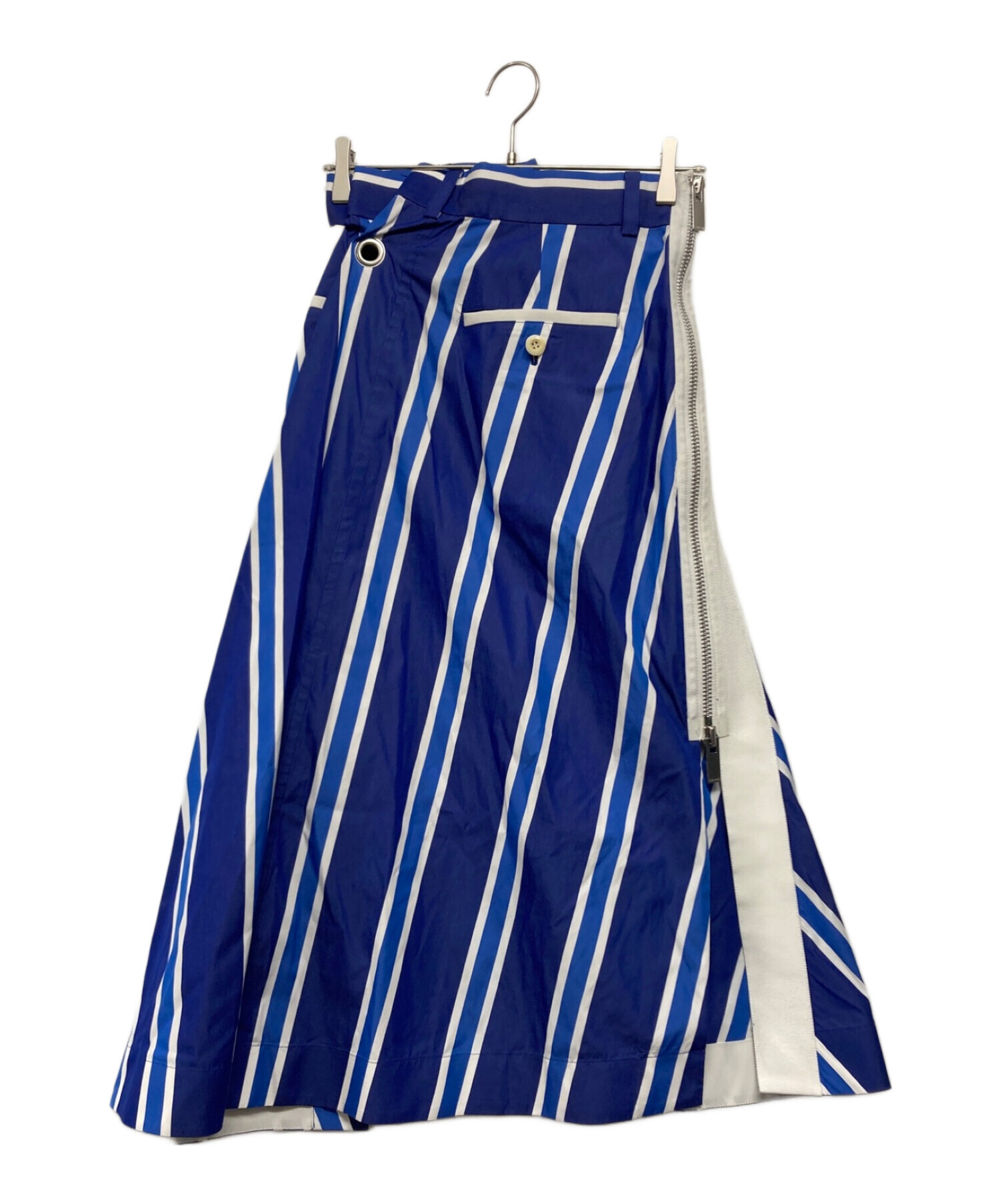 中古・古着通販】sacai (サカイ) アシンメトリーストライプスカート  
