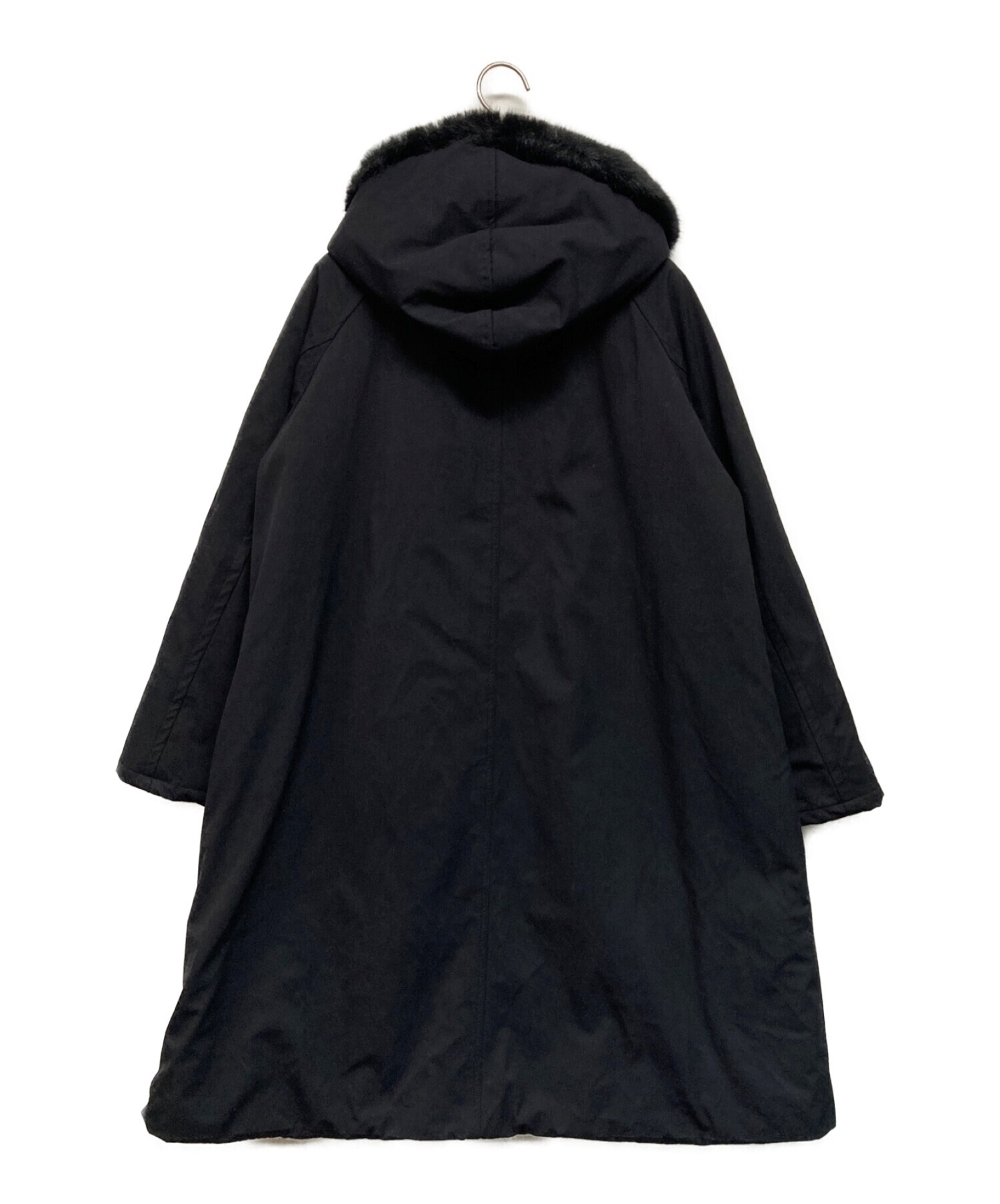 中古・古着通販】YONFA (ヨンファ) パデッドファーコート ブラック 