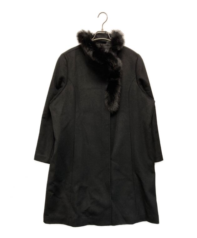 中古・古着通販】BALMAIN (バルマン) フォックスファーカシミヤコート 