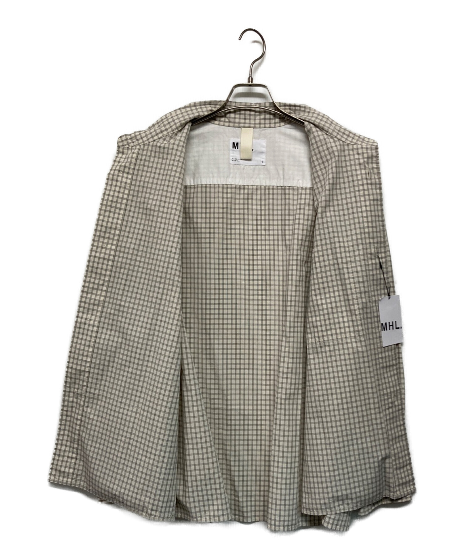 中古・古着通販】MHL (エムエイチエル) GRID CHECK COTTONシャツ  