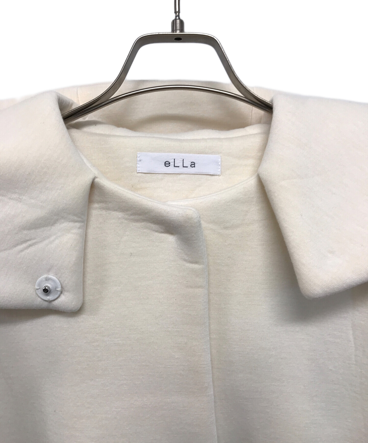 中古・古着通販】eLLa (エラ) ボンディングフードコート アイボリー 