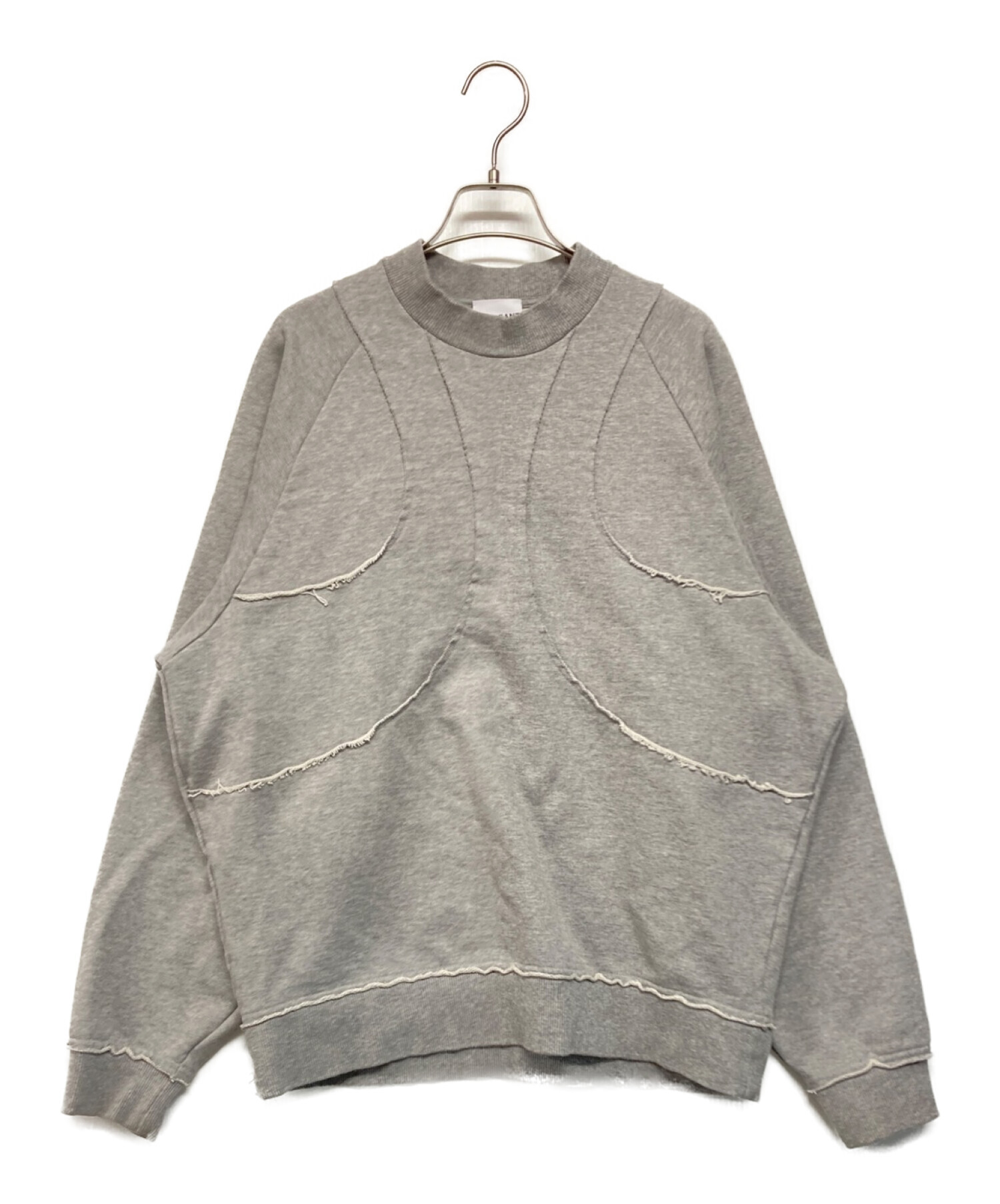 最終値下げfrangant cutting sweatshirt gray - トレーナー・スウェット 