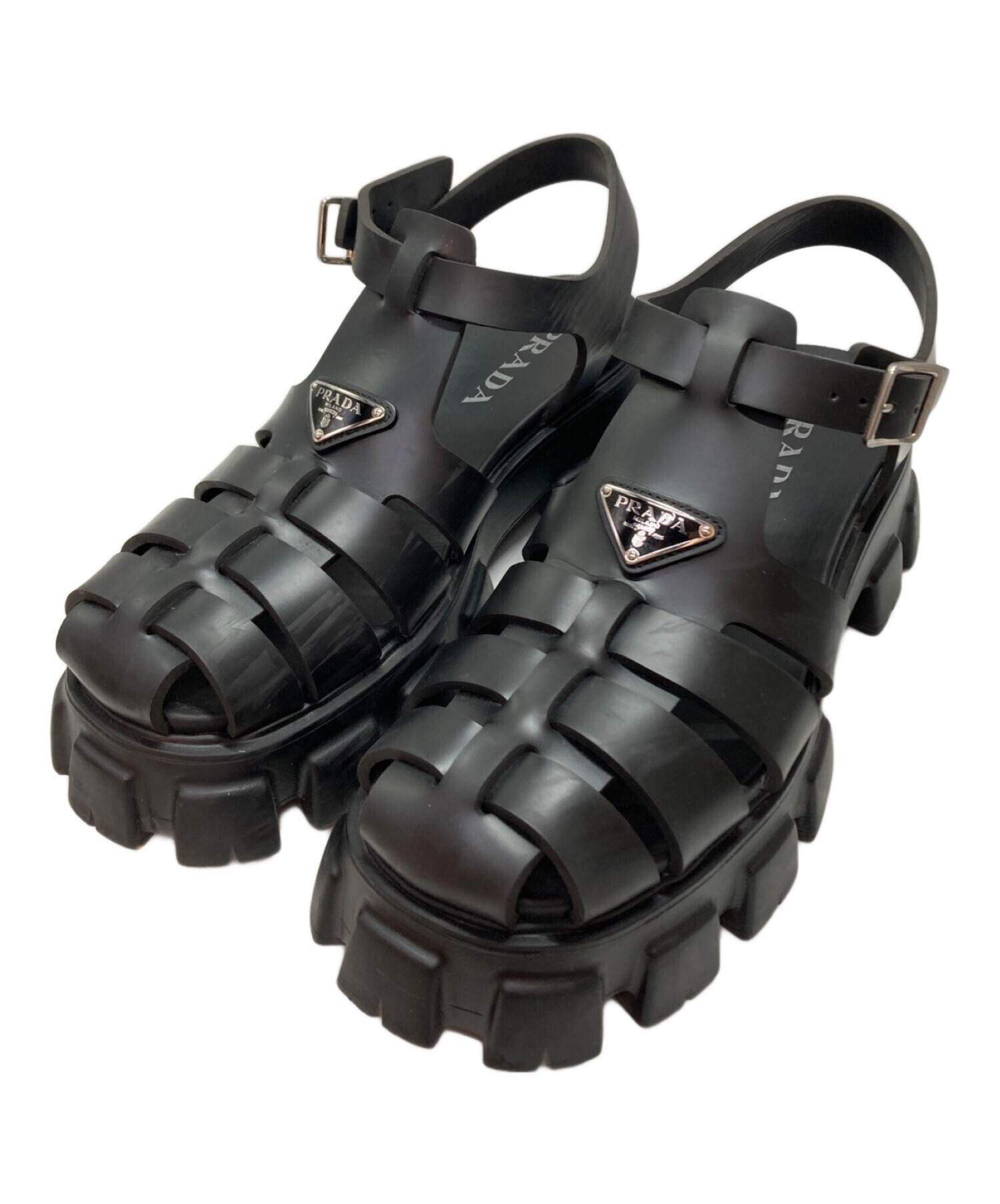 PRADA プラダ モノリス ラバー サンダル ローランドさま着用（PRADA  
