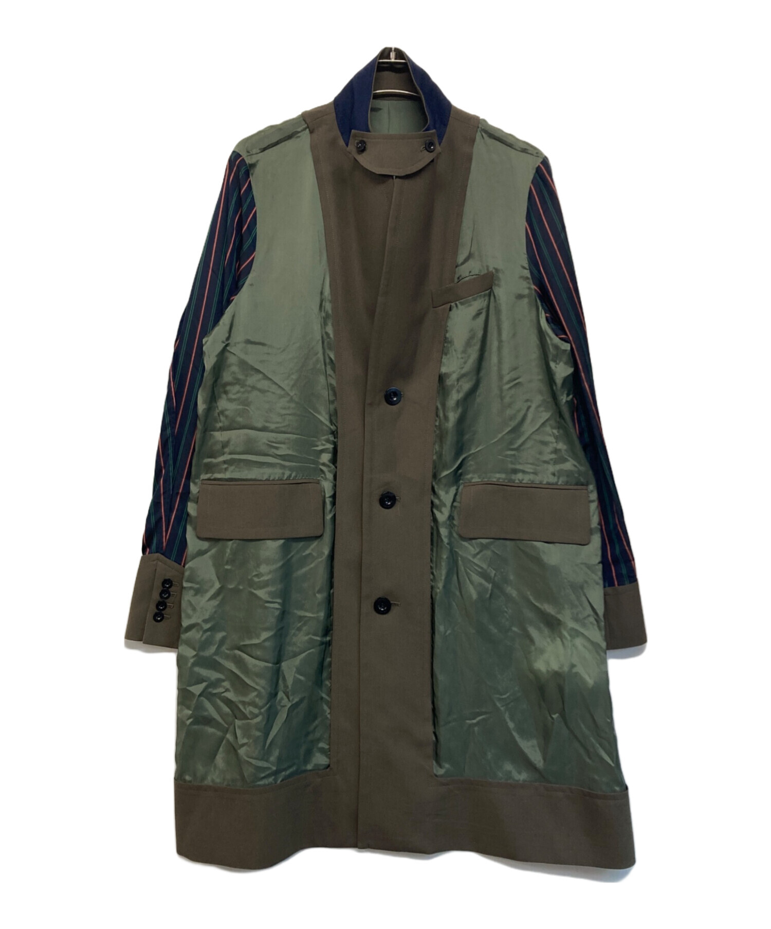 サカイ Sacai 21SS 21-02455M Suiting Coat サイズ:1 素材切替シャツ 