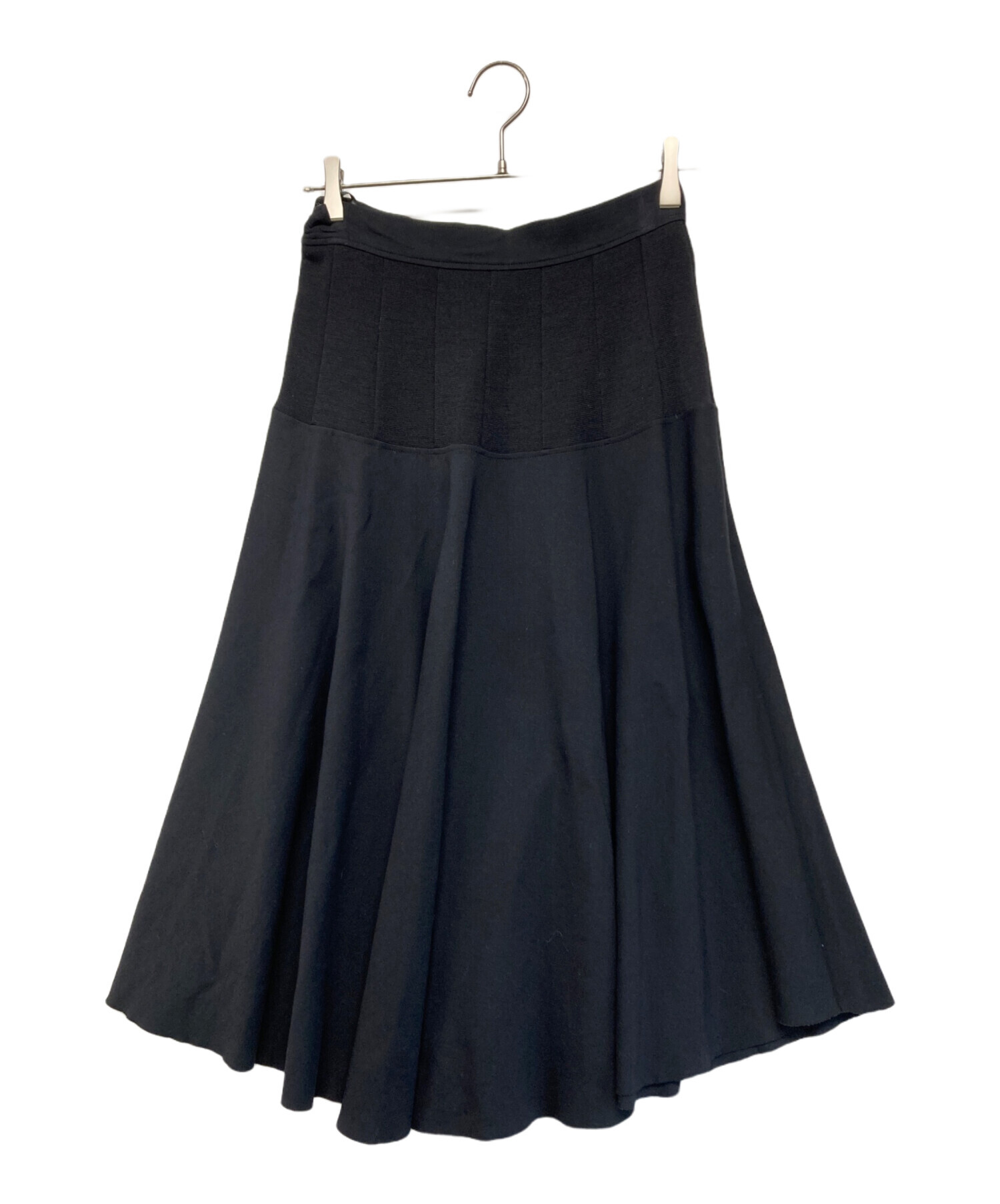 中古・古着通販】GIVENCHY (ジバンシィ) 切替フレアスカート ブラック 