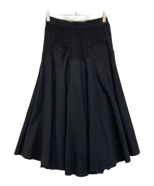 中古・古着通販】GIVENCHY (ジバンシィ) 切替フレアスカート ブラック 
