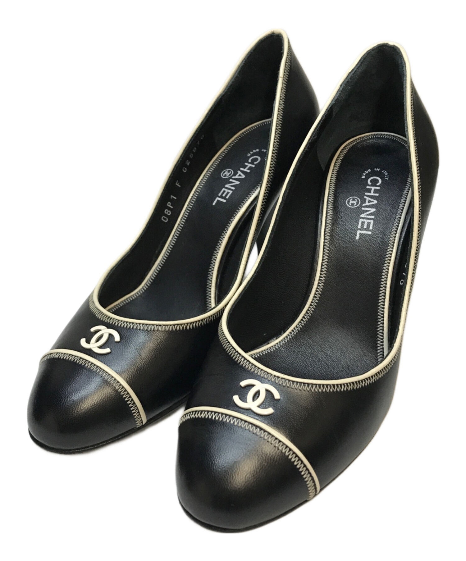 中古・古着通販】CHANEL (シャネル) ココマークヒールパンプス 