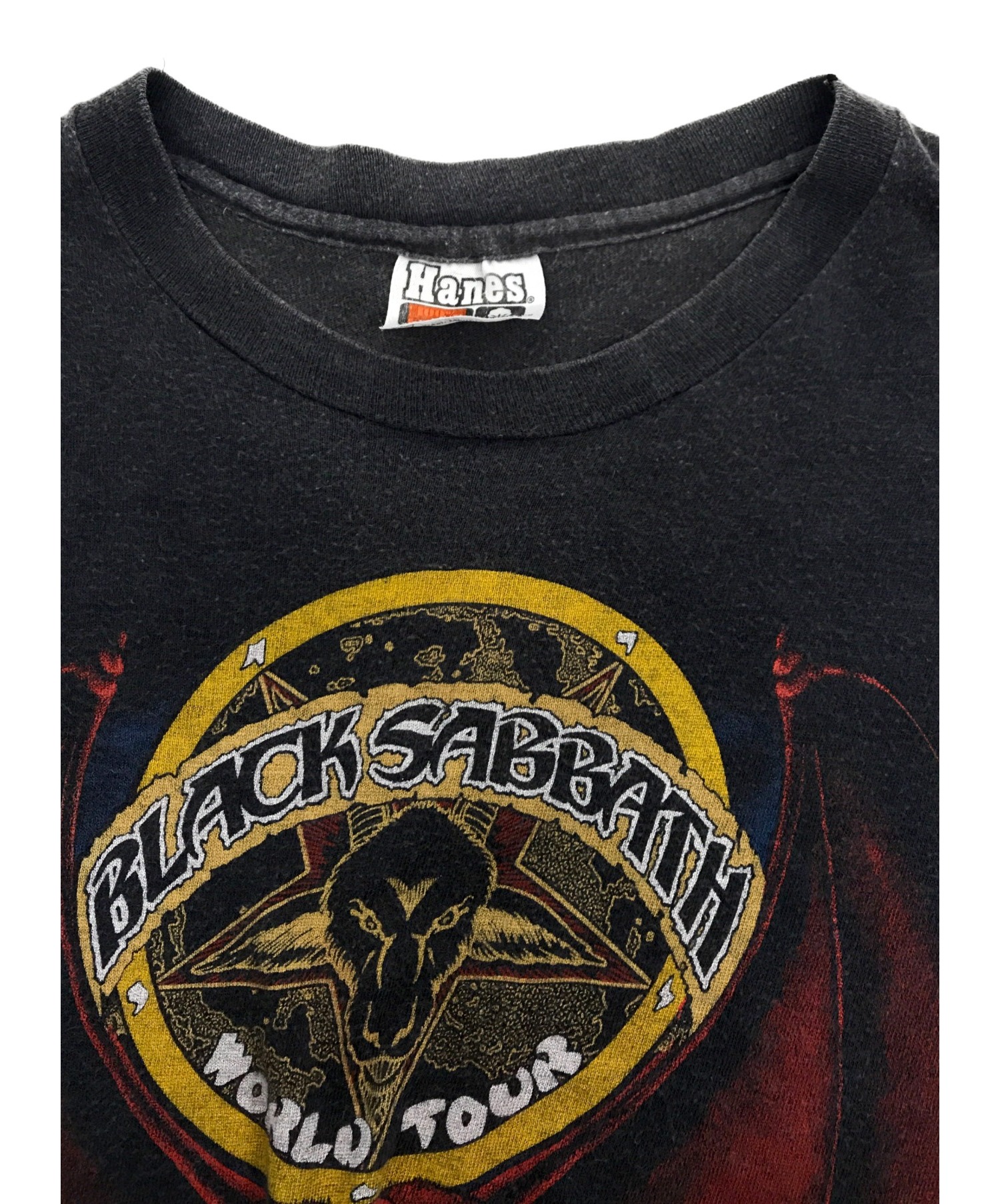 バンドTシャツ (バンドTシャツ) [古着]Black SabbathバンドTシャツ ブラック サイズ:M38-40 ブラックサバス　 1981年コピーライト 悪魔のおきて