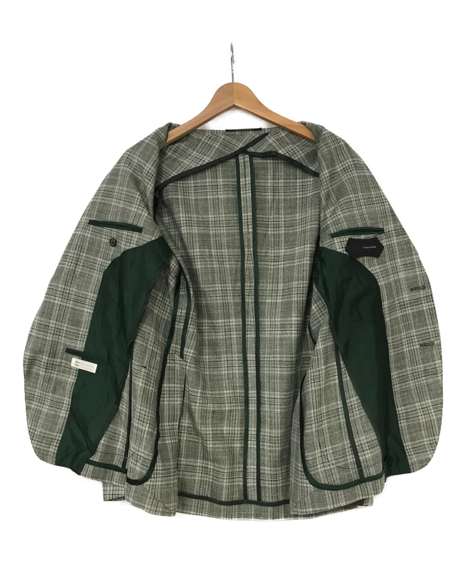 TAGLIATORE (タリアトーレ) テーラードジャケット グリーン サイズ:48