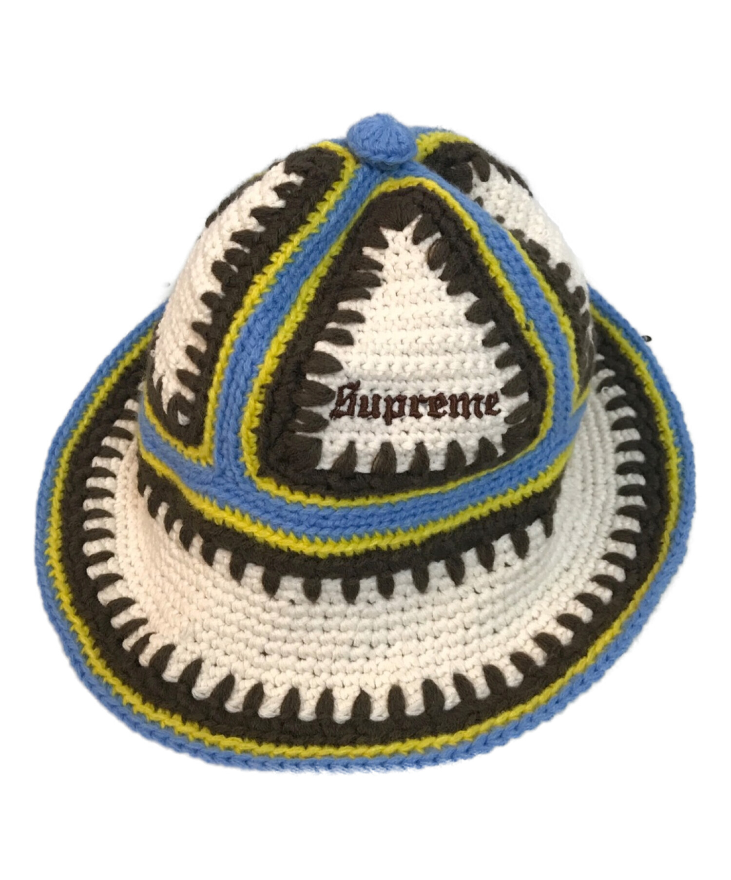 supreme Crochet Edge Bell Hat natural smニットバケハ - キャップ