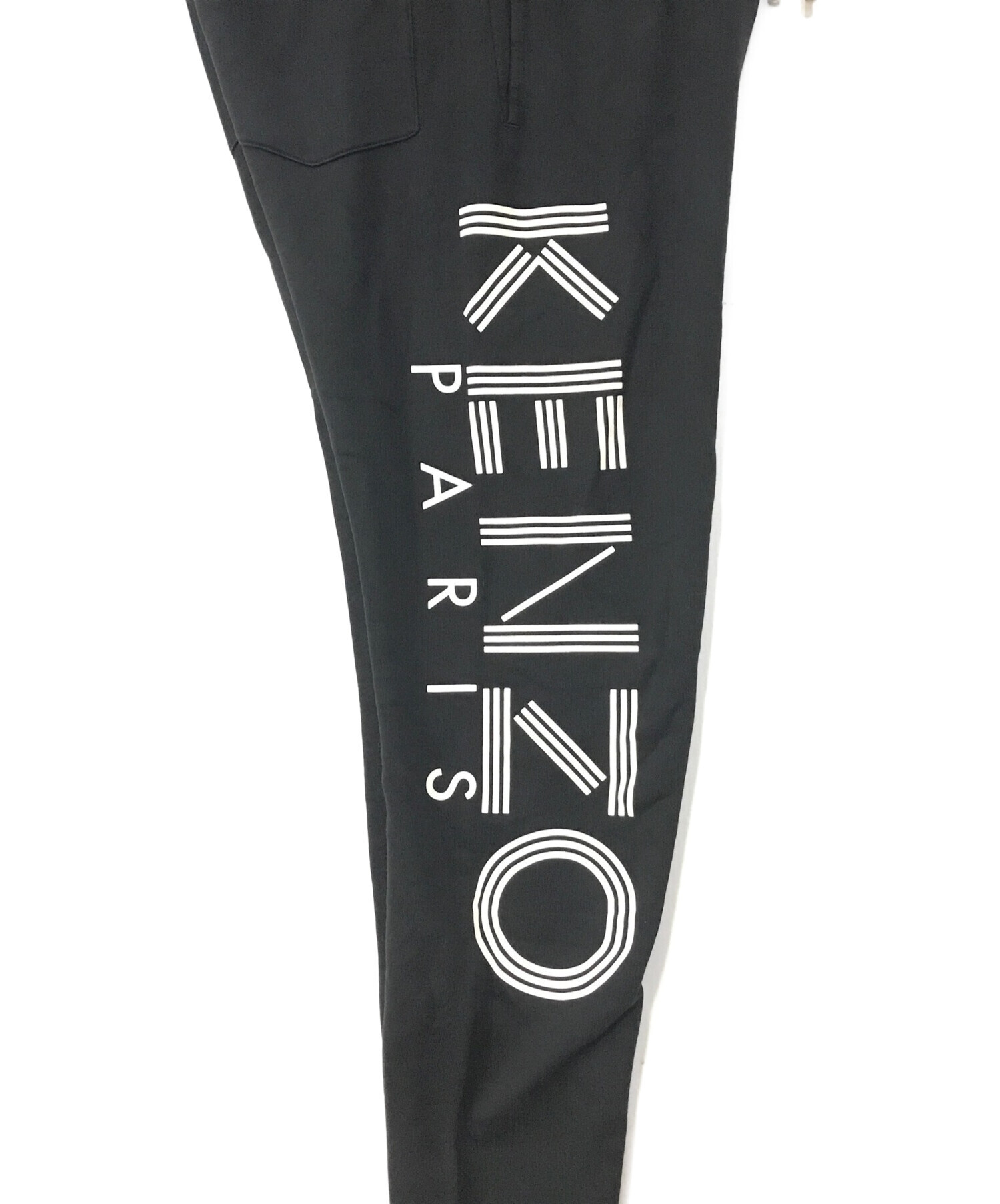 KENZO (ケンゾー) ロゴスウェットパンツ ブラック サイズ:M