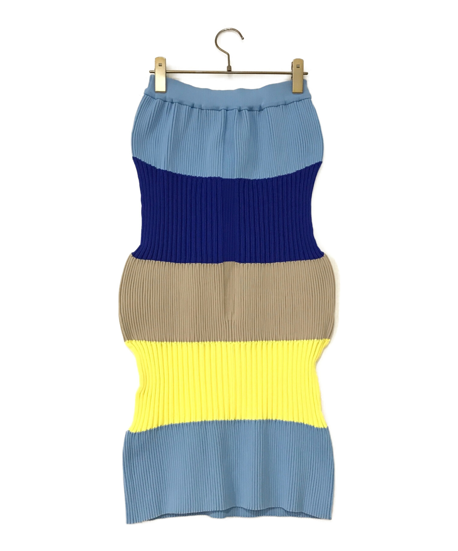 中古・古着通販】CFCL (シーエフシーエル) FLUTED SKIRT マルチカラー  