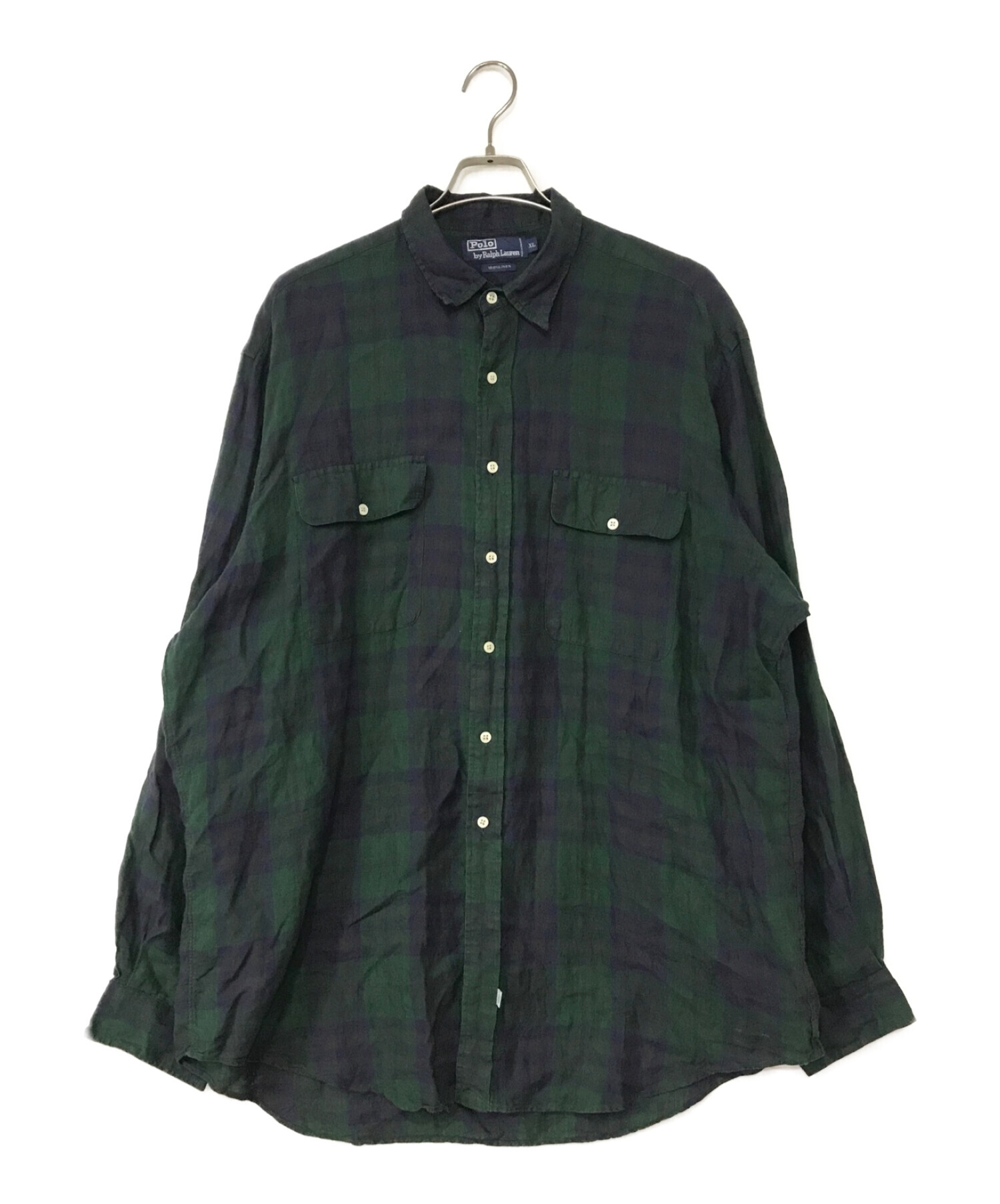 ポロラルフローレン 麻100％ シャツ 中古・古着通販】POLO RALPH