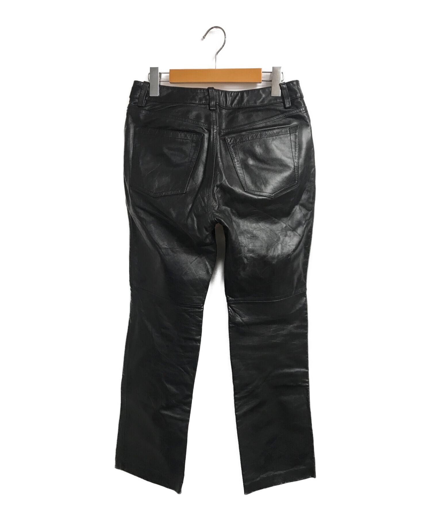 中古・古着通販】OLDGAP (オールドギャップ) レザーパンツ ブラック 