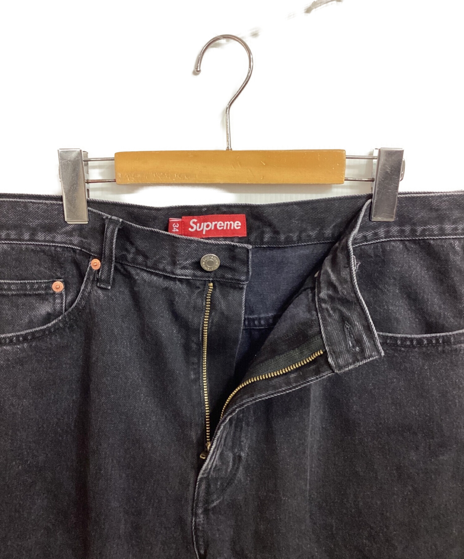 中古・古着通販】SUPREME (シュプリーム) baggy jean washed black 