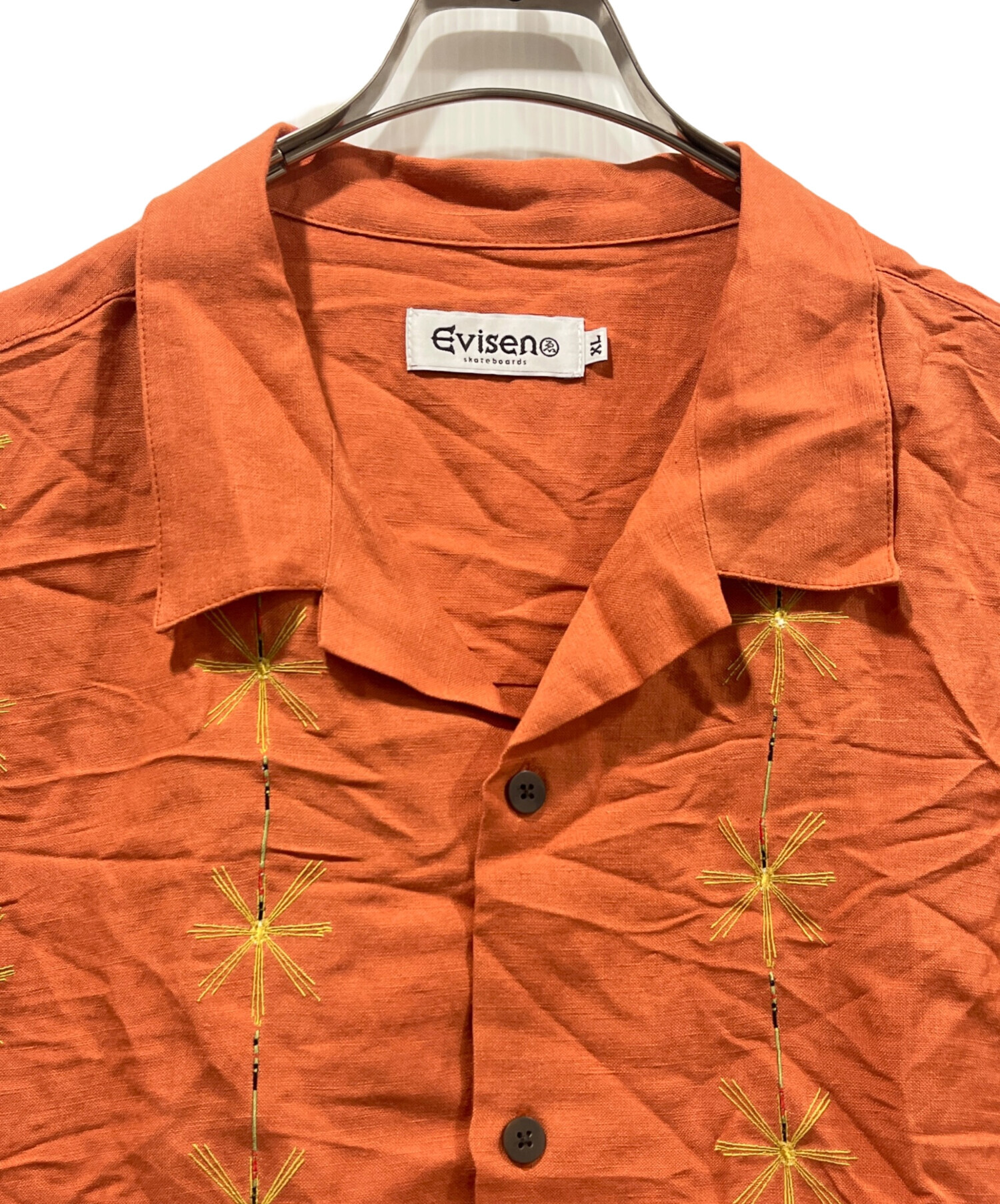 中古・古着通販】EVISEN (エビセン) FIREWORKS SHIRT オレンジ サイズ 