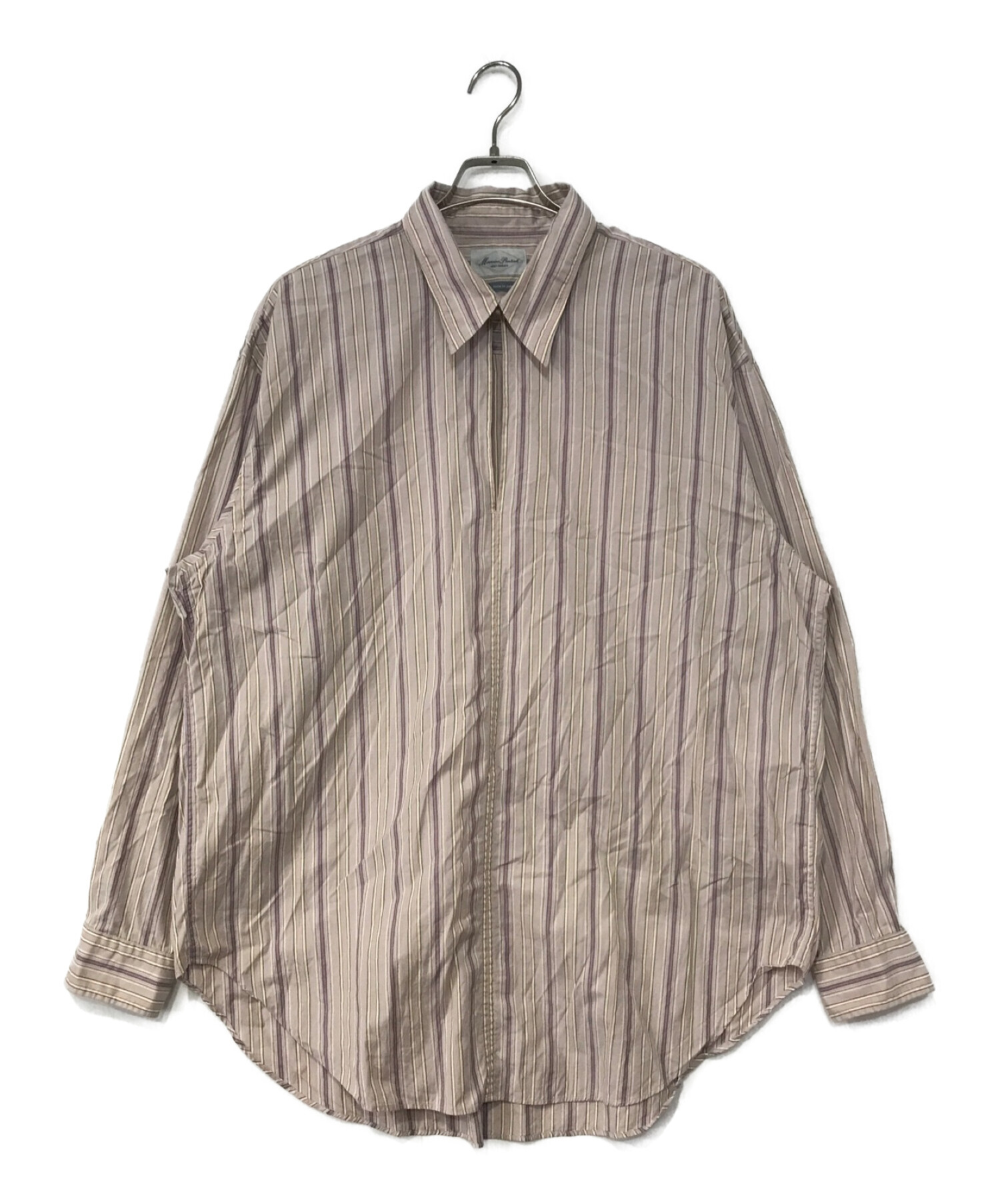 Marvine Pontiak Shirt Makers (マーヴィンポンティアックシャツメイカーズ) L／S SH プルオーバー スキッパー シャツ  ピンク サイズ:one size