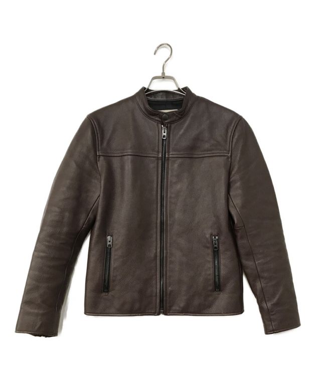 中古・古着通販】COACH (コーチ) レザージャケット ブラウン サイズ:XS 