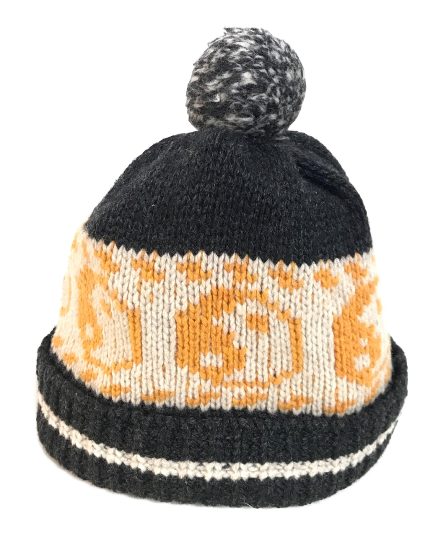 中古・古着通販】PACS (パックス) ying-yang pom beanie｜ブランド 