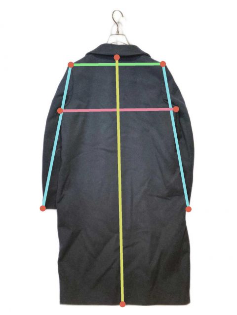 中古・古着通販】ENFOLD (エンフォルド) チェスターコート ネイビー 