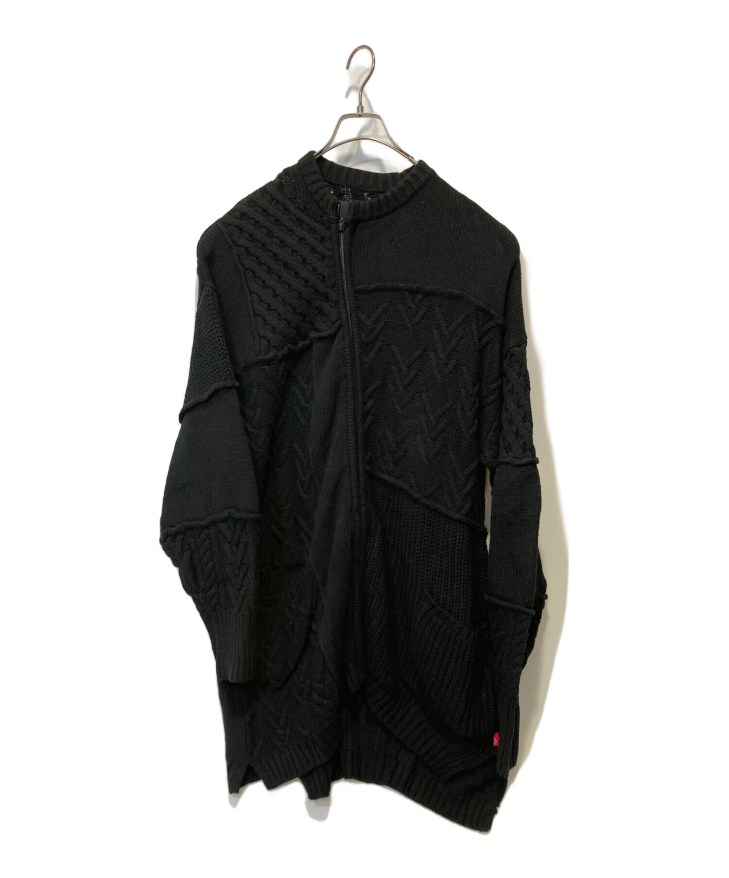 中古・古着通販】VIRGO (ヴァルゴ) TITANS ZIP CARDIGAN ブラック 