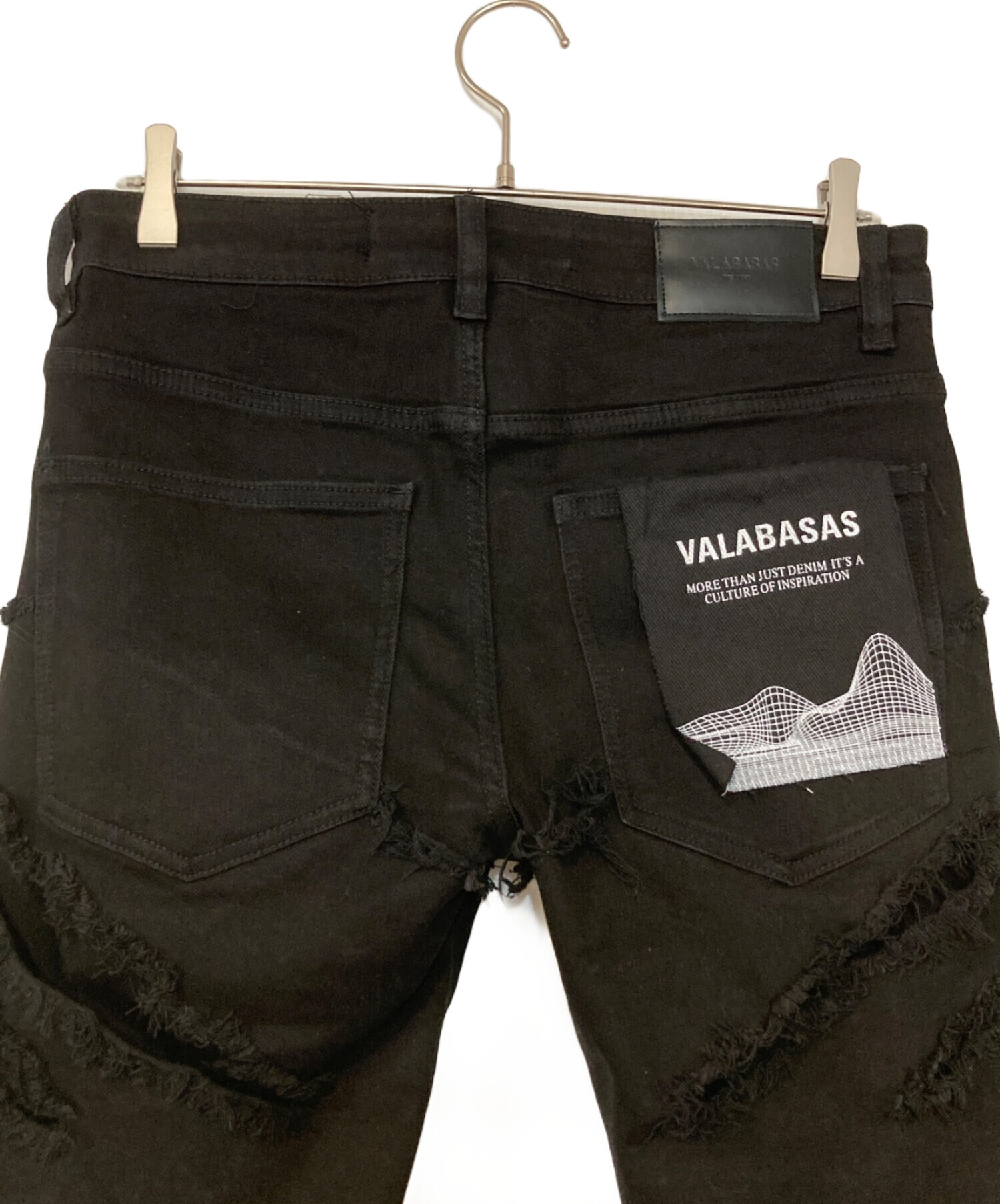 中古・古着通販】VALABASAS (バラバサス) stack denim ブラック サイズ
