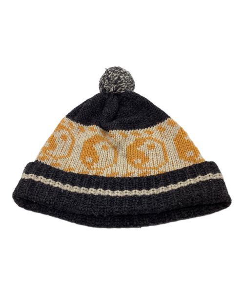 中古・古着通販】PACS (パックス) ying-yang pom beanie ブラック 