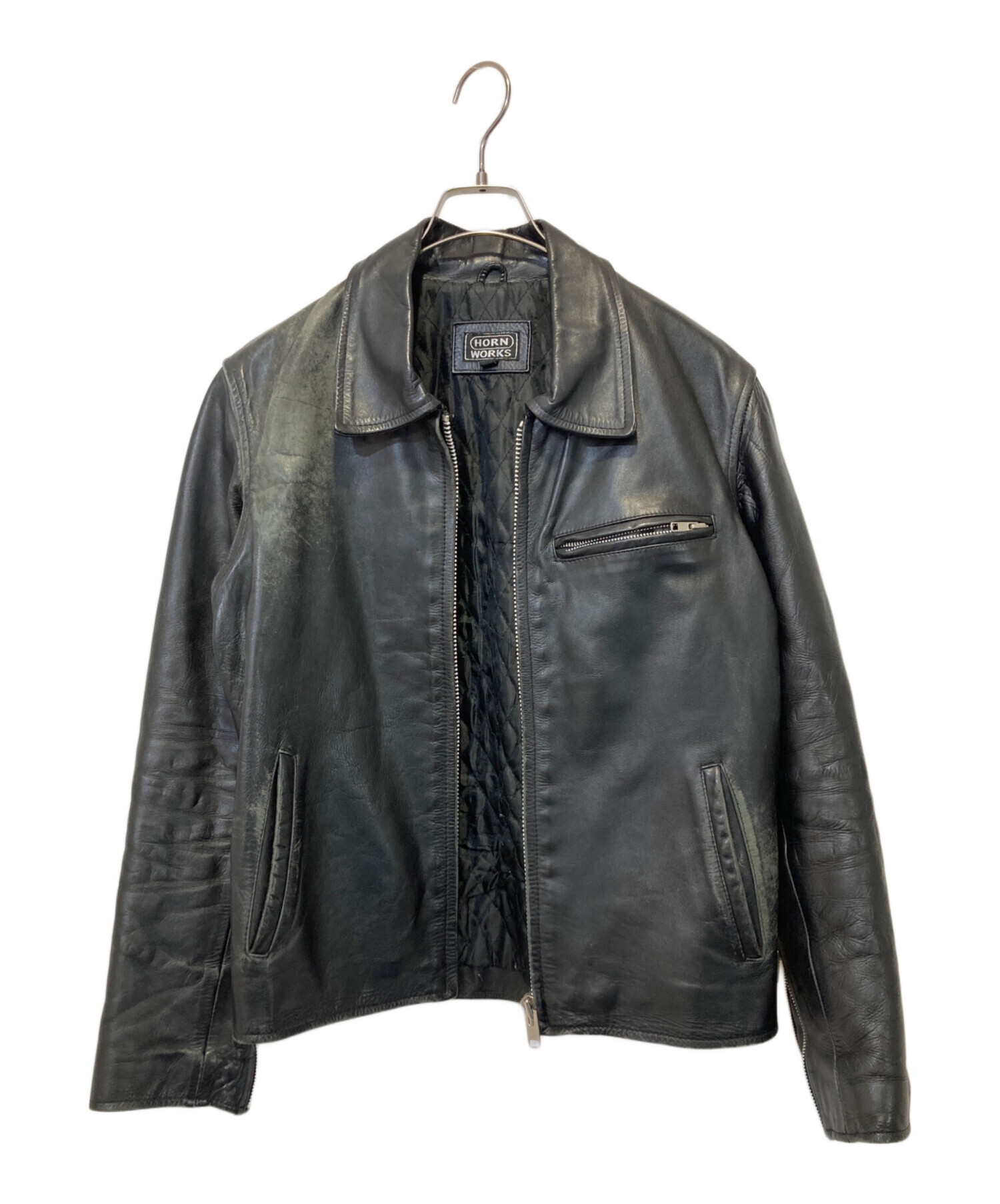 中古・古着通販】HORN WORKS (ホーンワークス) レザージャケット 