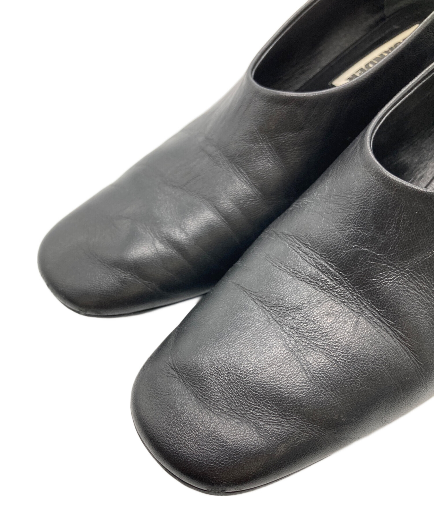 中古・古着通販】JIL SANDER (ジルサンダー) レザーパンプス ブラック 