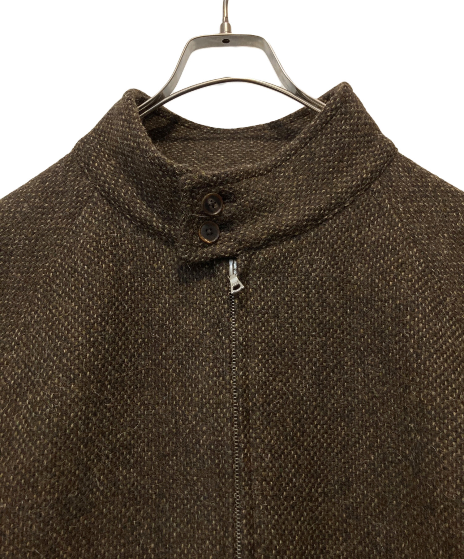 中古・古着通販】AURALEE (オーラリー) LAMA SHETLAND WOOL TWEED ZIP  