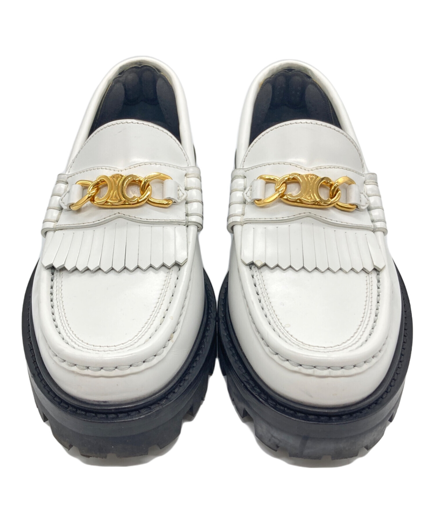 中古・古着通販】CELINE (セリーヌ) マーガレットローファー ホワイト 