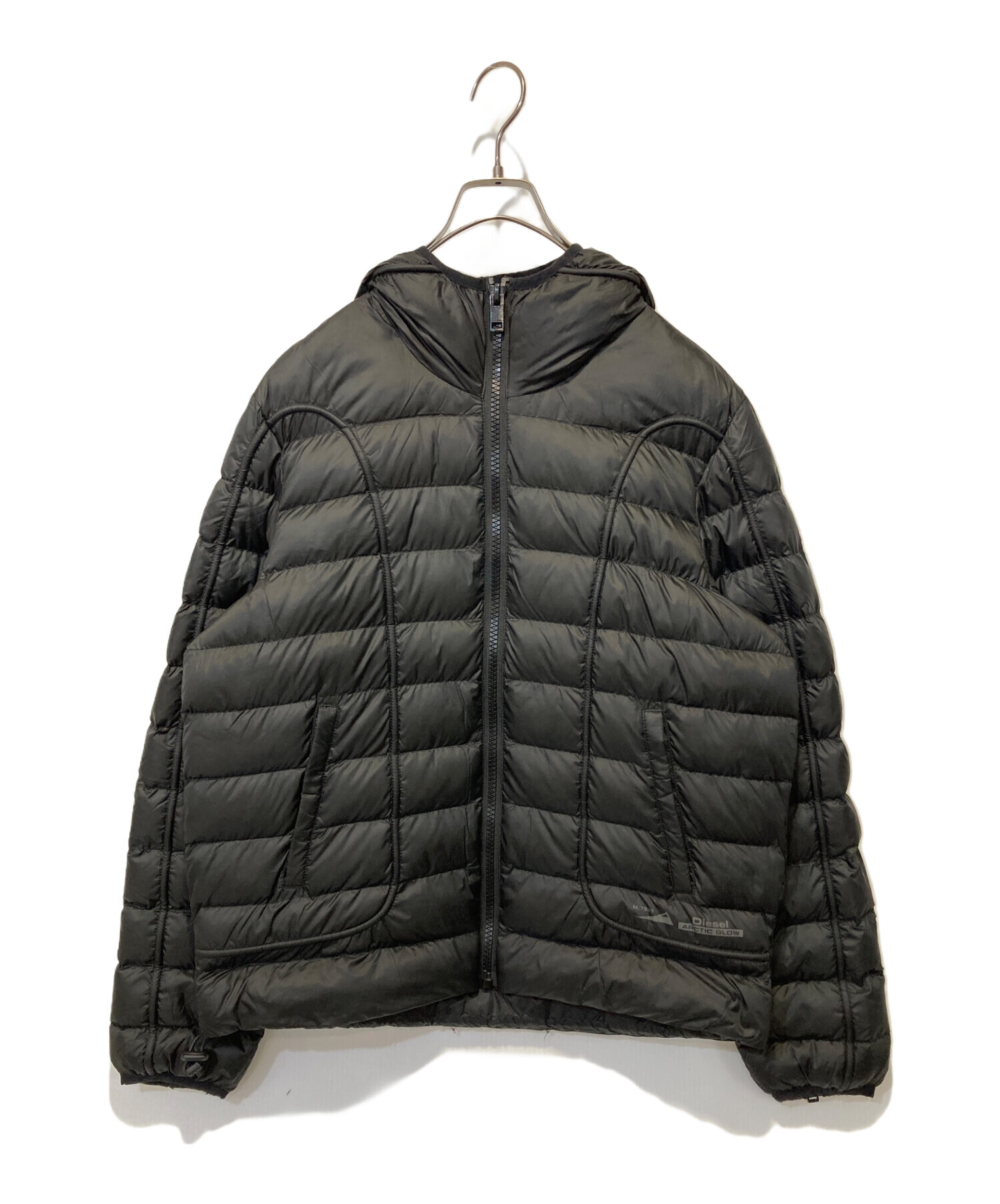 中古・古着通販】DIESEL (ディーゼル) フーデッド パデッド ジャケット 